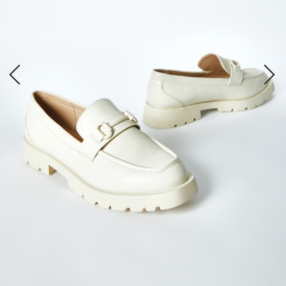 Just Fab Frankie Flat Loafer - Never Worn- Cream/Off White - Picture 2 of 10